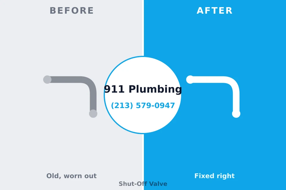 Before and after: plumbing company Mattituck, NY